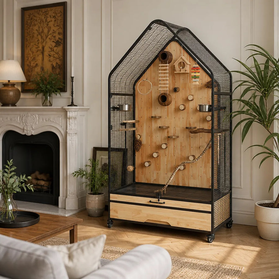 Maison Grande Luxury Aviary with Interior